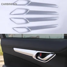 4 шт. автомобиля ABS углеродного волокна интерьер Стикеры s дверные ручки чаши Обложка отделка украшения Стикеры для Mazda CX5,- C502
