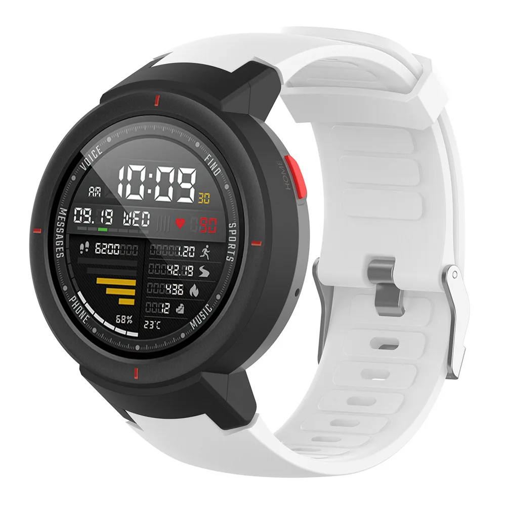 Силиконовый ремешок для часов Xiaomi Huami 3 Amazfit verge ремешок для часов сменный ремешок для AMAZFIT VERGE3 браслет на запястье ремешки - Цвет: White