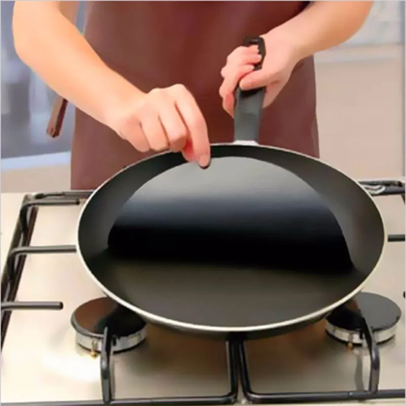 5pcs/set Round Teflon Non stick Mat Pan Fry Liner Sheet Cooking Wok