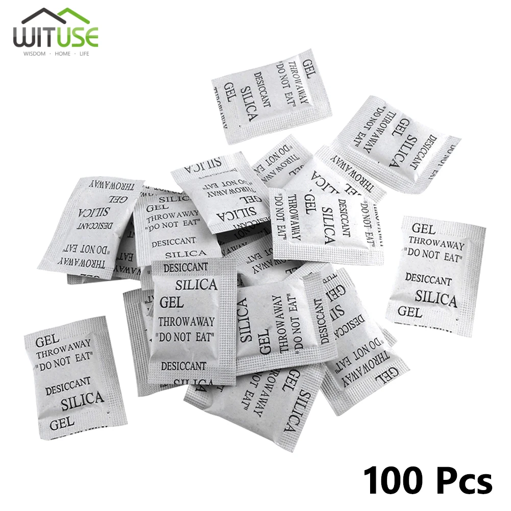 Silica Gel 1g 200 Packets Non Toxic Silica Gel Reusable Dehumidifier