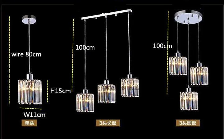 Современные хрустальные подвесные лампы K9, Led люстра, подвесной светильник для столовой, Colgante E27, светильник, Светильники для дома, декоративные люстры