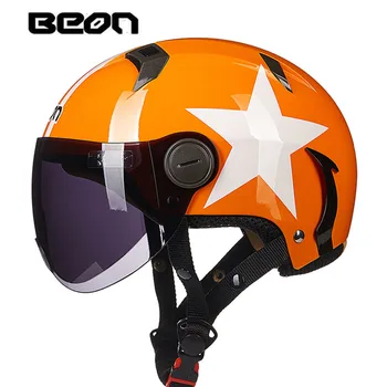 

capacete motocross half face Helmet for men women, 102 motorcycle MOTO electric bicycle safety headpiece scoote dirt bike