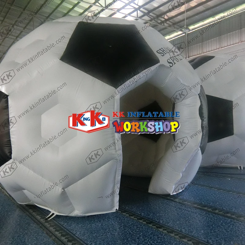 Creative design of football shape inflatable dome tentin Inflatable