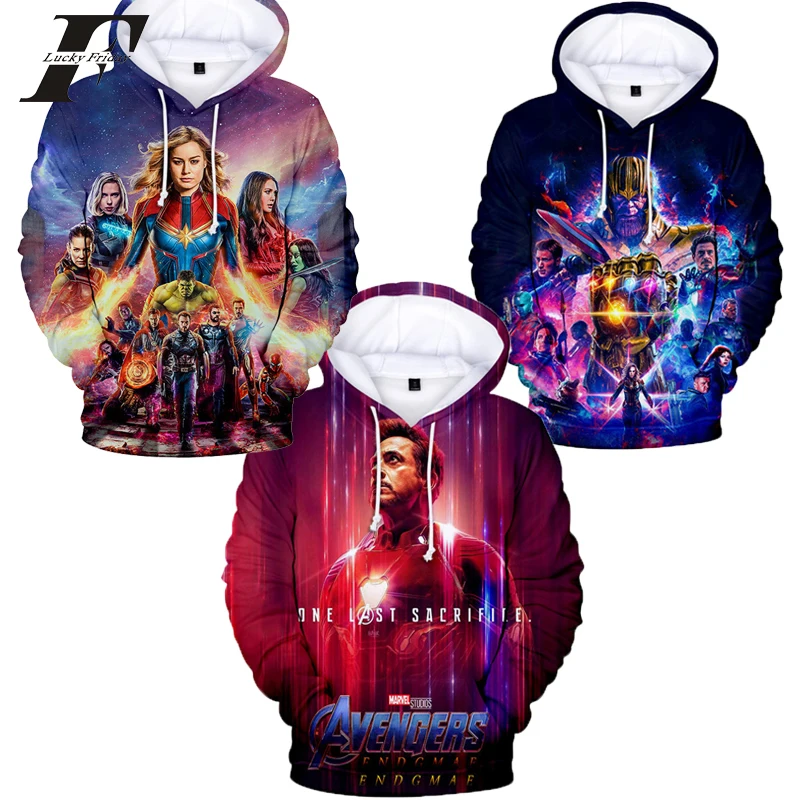 أعجوبة المنتقمون Endgame الكم عالم 3d هوديس بلوزات خارقة كابتن أمريكا الرجل الحديدي تأثيري المنتقمون نهاية اللعبة الملبس