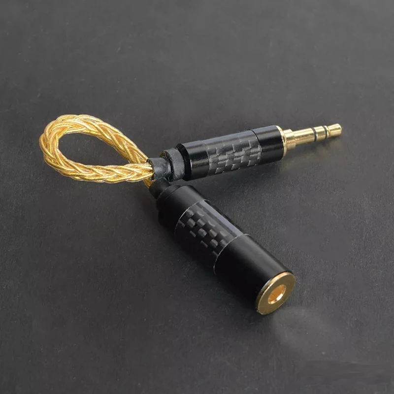 High Quality Headphone Transfer Wire 6 Core Earphone Adapter 4 4mm Female to 3 5mm Male for SONY DMPZ1 ZX300A A 35 PHA2A iPhone