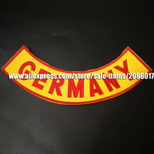 Bandit пользовательский нижний рокер вышивка саржа Байкер Утюг на Германии патчи для куртка мотоцикла клуб MC значки одежда наклейка