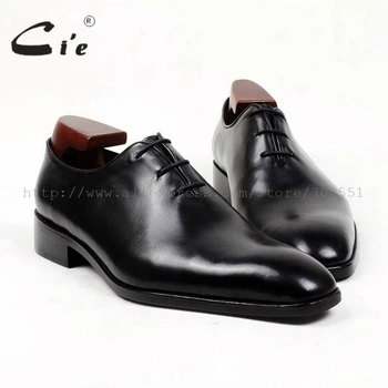 

cie square toe whole cut bespoke men leather shoe custom handmade men's dress oxford 100% full calf leather breathable OX401