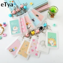 ETya мультяшный милый детский автобусный держатель для карт для мужчин и женщин держатель для банковской кредитной карты ID держатель для карт s Обложка рабочий значок брелок сумка чехол