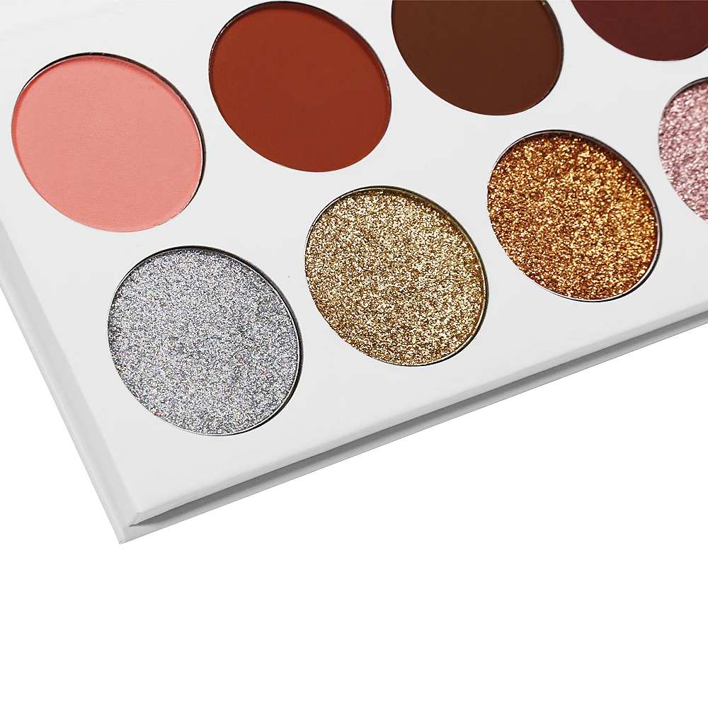 DE'LANCI Matte Glitter Eyeshadow Pallete Pressed Glitter Eye Shadow Pigment Makeup Palette maquiagem profissional completa