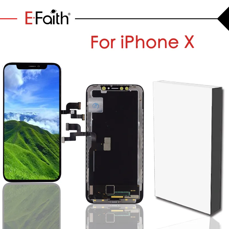 1 шт. EFaith EF бренд мягкий OLED для iPhone X OLED/AMOLED ЖК-дисплей сенсорный экран дигитайзер сборка - Цвет: For X TFT