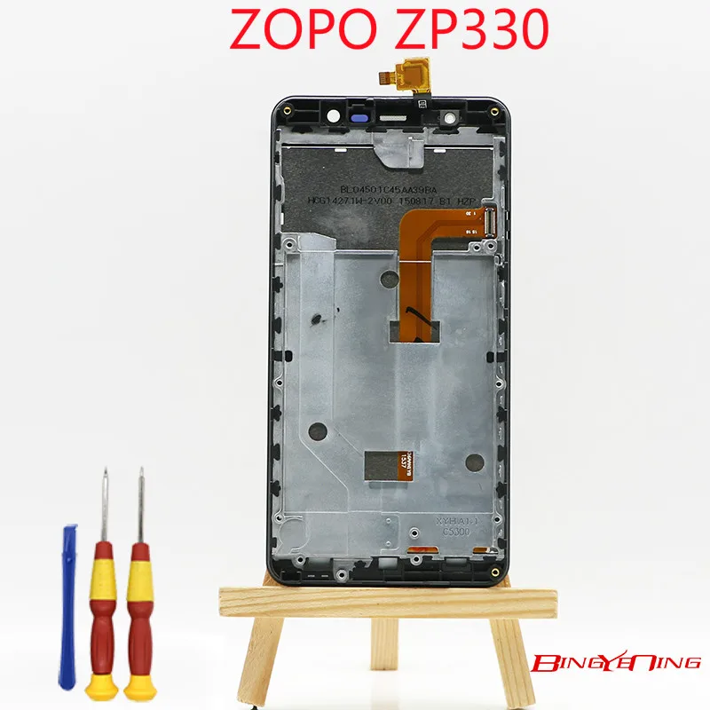 BingYeNIng новый оригинальный для ZOPO ZP330 сенсорный экран и ЖК-дисплей + рамка в сборе