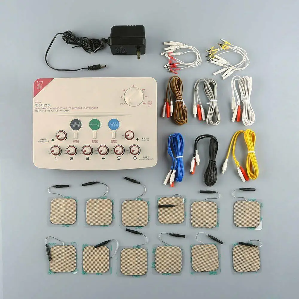 Kaufen Hwato SDZ 6 Kanäle Ausgang niederfrequenz Massage Maschine Unterstützung 110 220 V oder Batterie