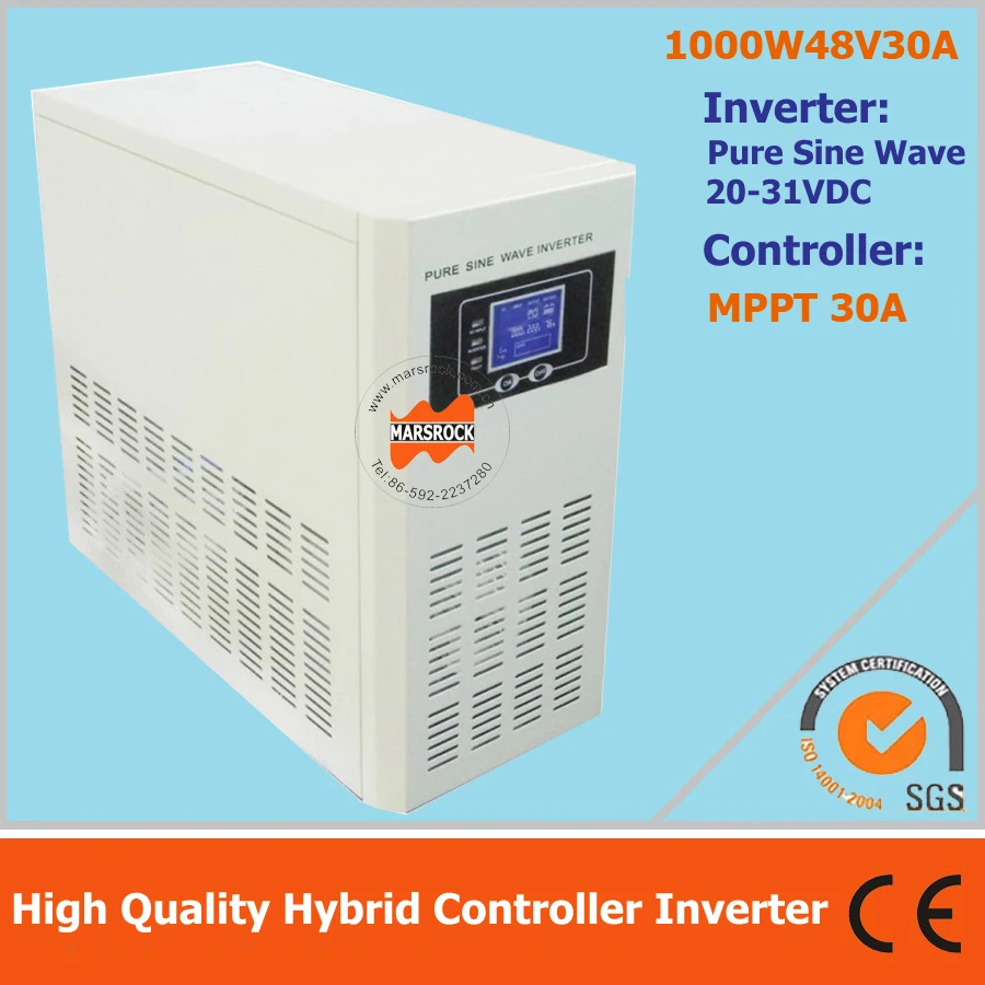 

1000W 48VDC 30A MPPT solar charge controller inverter