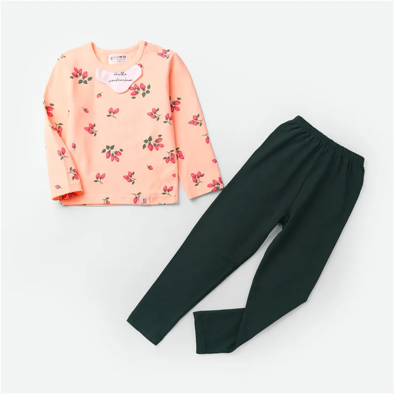 

2019 Kids Thermal Underwear Solid Thick Cotton Children's Warm Suit Clothes Baby Boys Girls Long Johns Pajamas