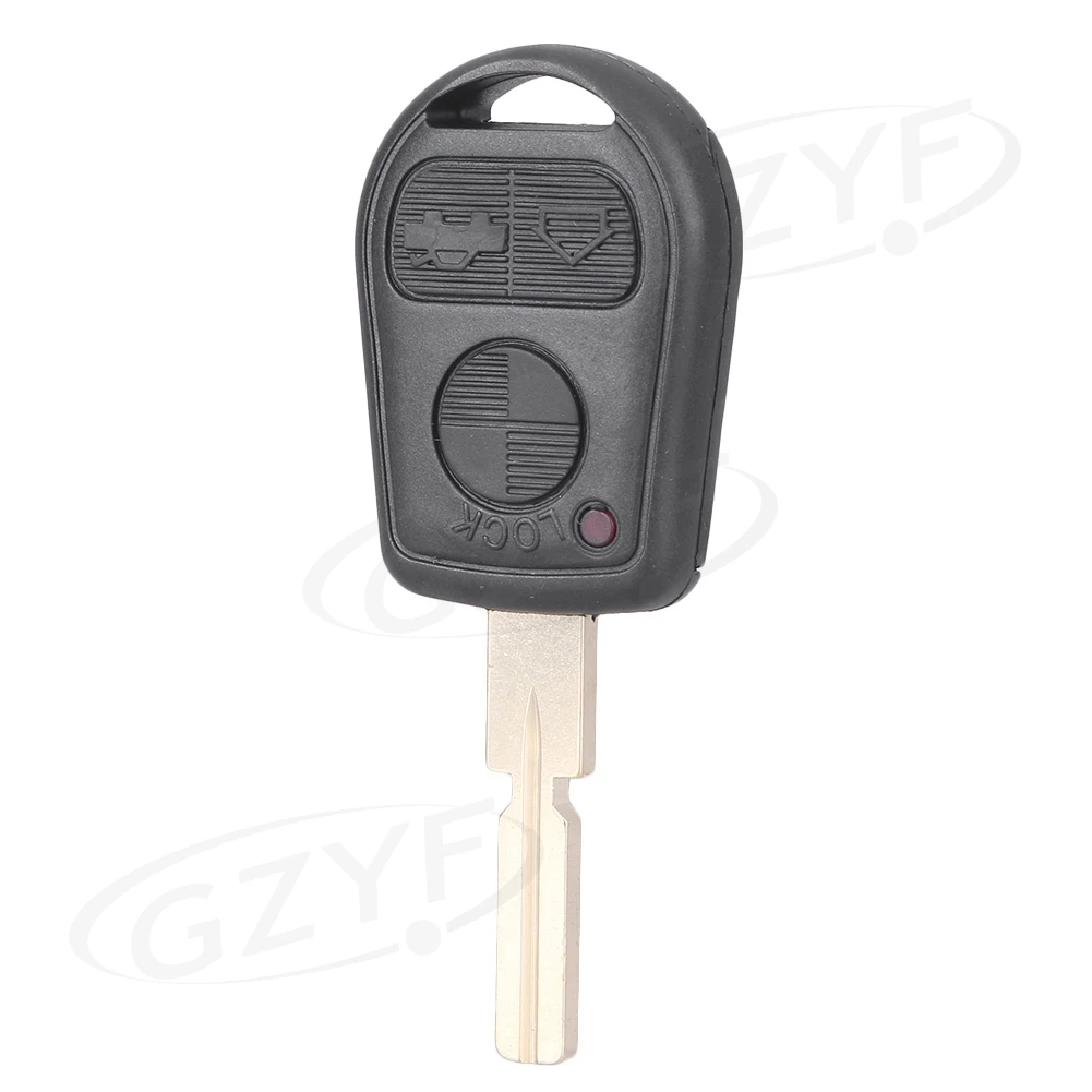 3 Buttons Key Shell For BMW E31 E32 E34 E36 E38 E39 E46 Replacement Fob PG901A