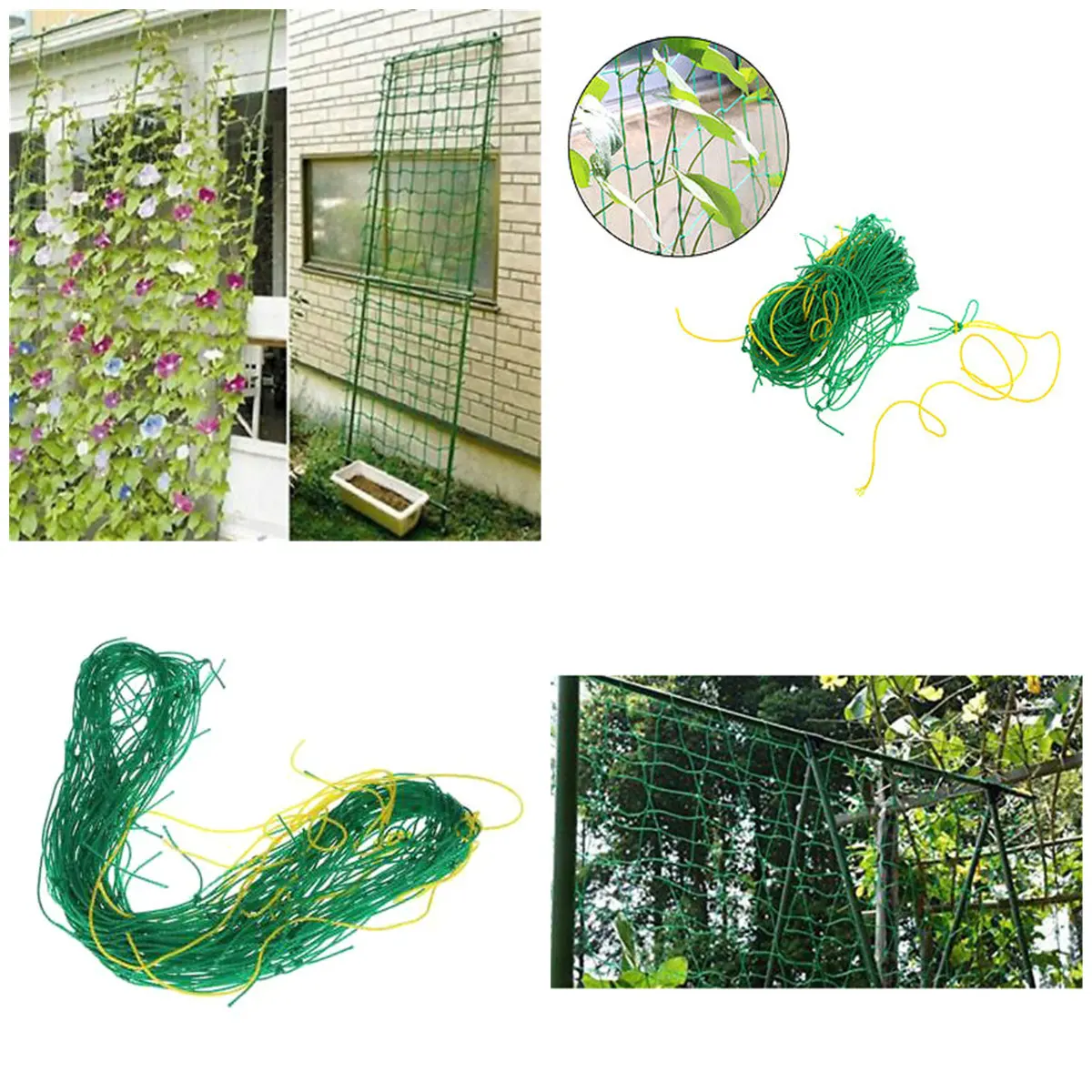 Garden Nylon Trellis Netting Support Climbing Bean Plant Nets Grow