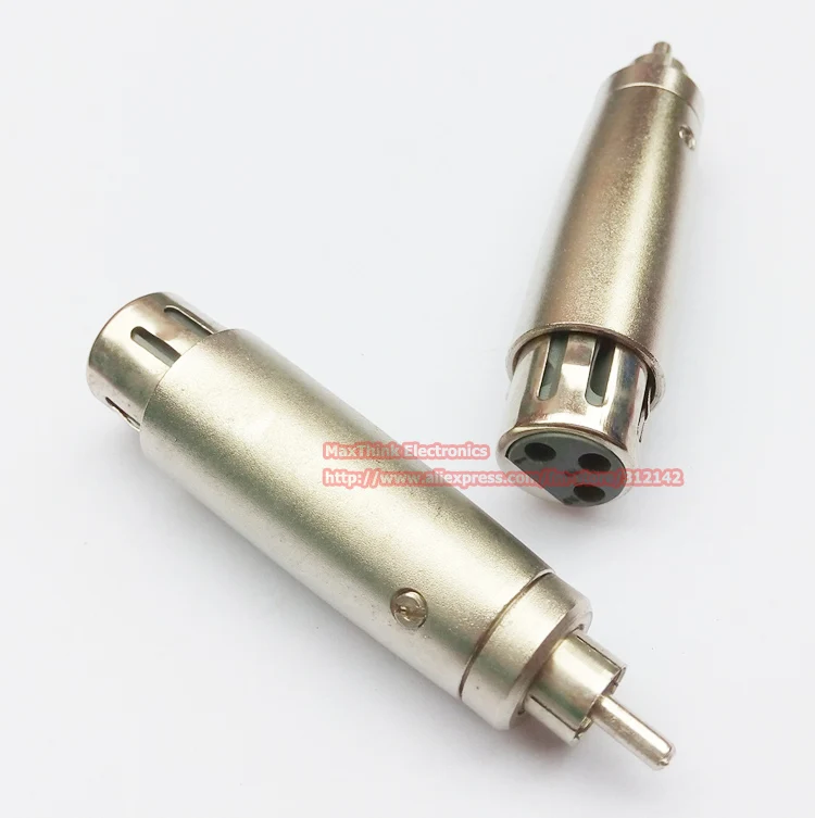 Микрофонный аудио адаптер Коннектор XLR 3Pin мама к RCA папа 2 шт. бесплатная