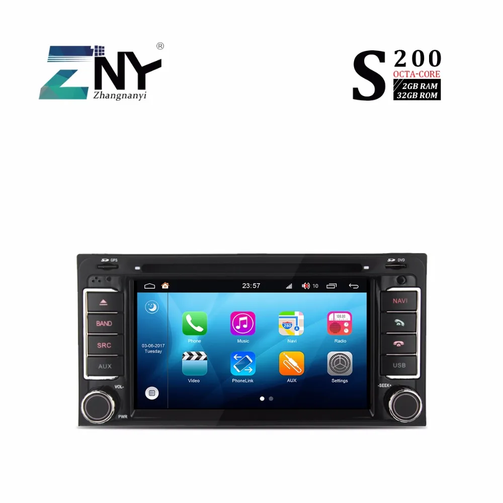 

S200 Android 8.0 Car DVD palyer For Toyota Series Auto Stereo Radio FM RDS GPS Navigation multimedia system WIFI CarPlay