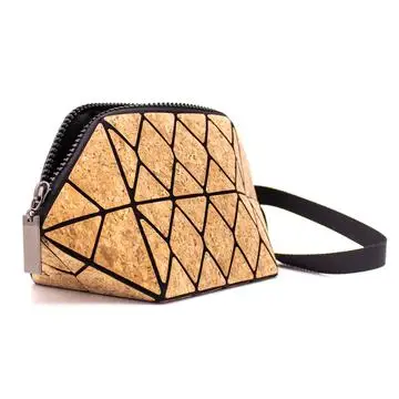 Пробковая сумка геометрическая форма кошелек сумка G0095