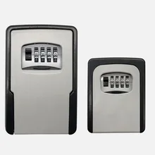 Большие размеры ключ безопасного хранения Организатор Коробки с 4 цифры пароль запасных ключей металлический секретный организатор ящик Офис ключ Скрытая