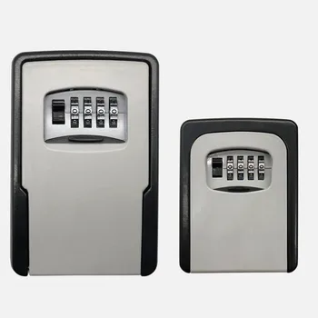 

Big size Key Safe Storage Organizer Boxes with 4 Digit Password Spare Keys Metal Secret Organizer Box Home Office Key Hidden