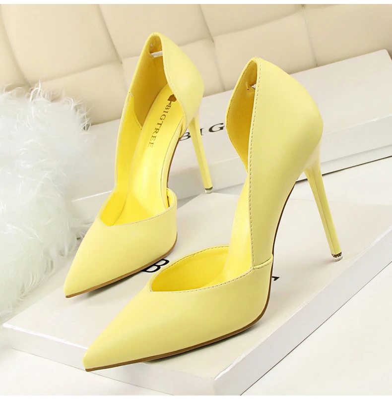 Women's Pumps Women High Heels Shoes' Slip-On Women High Heels Shoes Size 40 Pointed Toe 2018 Hot Women Pumps Shoes Party Office (5)