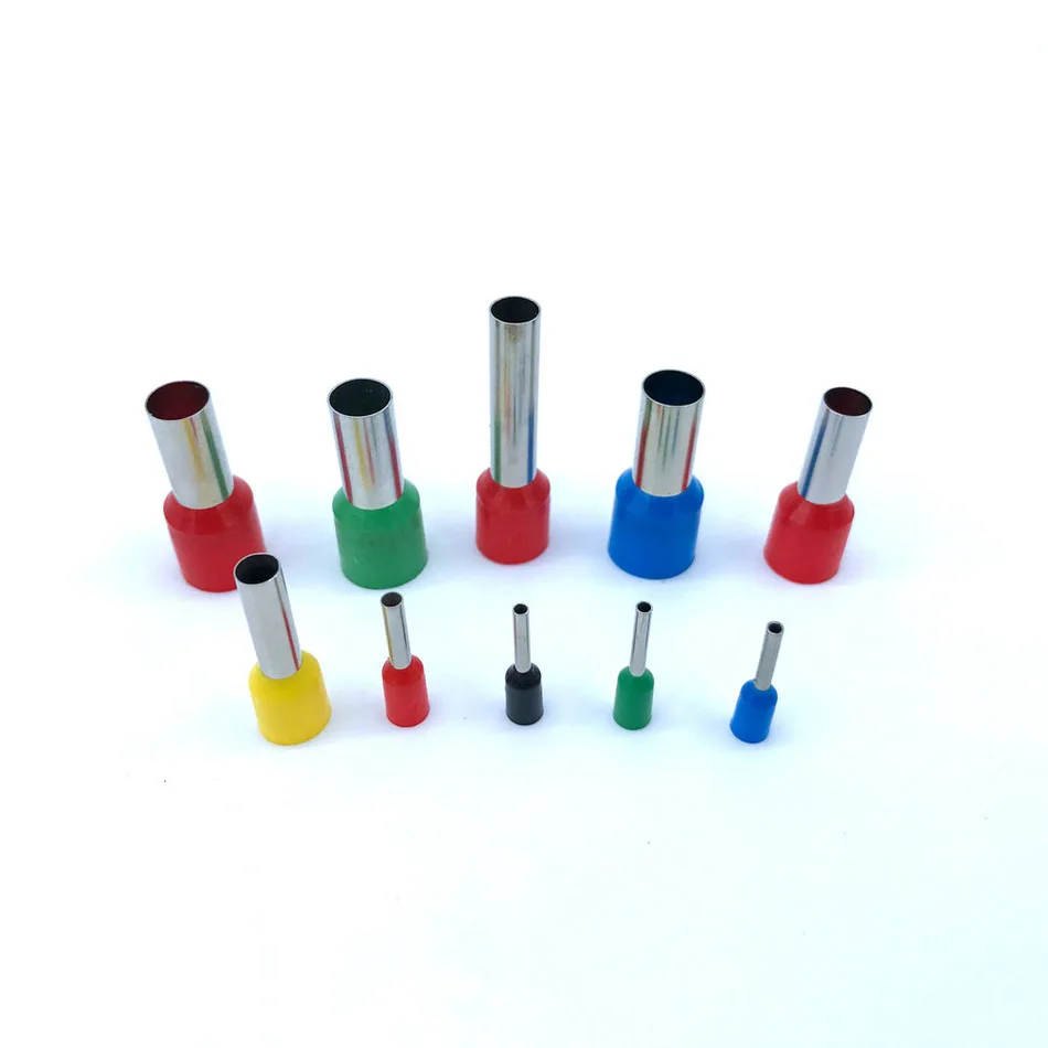 insulated ferrules terminal block 100pcs pack e0508 e7508 e1008 e1508 cord end wire connector insulated ferrules terminal block 100pcs pack e0508 e7508 e1008 e1508 cord end wire connector