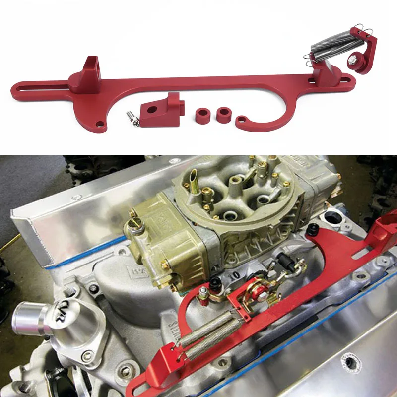 Кронштейн карбюратора Holley 4150 350 красный Дроссельный кабель дроссельной заслонки кронштейн карбюратора Прочный высококачественный