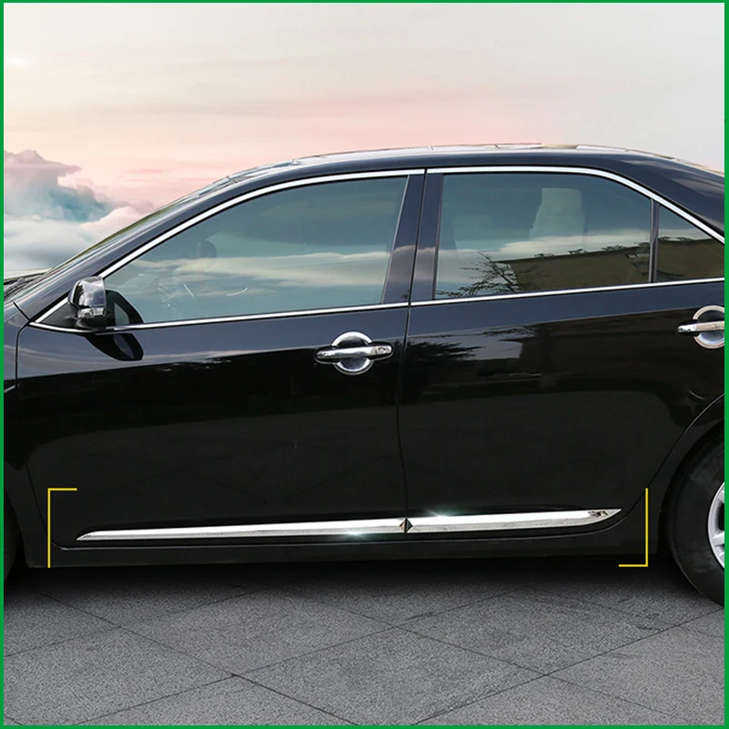Для Toyota Camry V50 V55 ABS или корпус из нержавеющей стали молдинг боковой линии двери