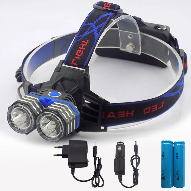 XM L T6 *2 LED Headlamp super bright Head Lamp AA Battery Light torch