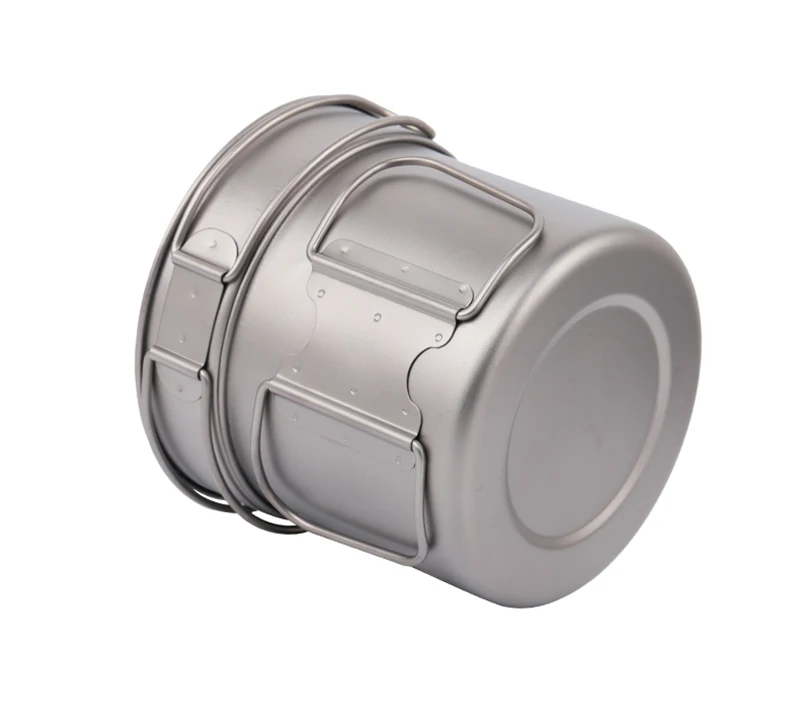 Panela ao ar Panelas de Titânio ml e 350 Pan com Dobradura Tiartisan Livre Portátil Camping Pote Acampamento Conjunto 900 ml Pot Fry Punho Ta8326 10 Tiartisan Panela Ao Ar Livre Portátil Camping