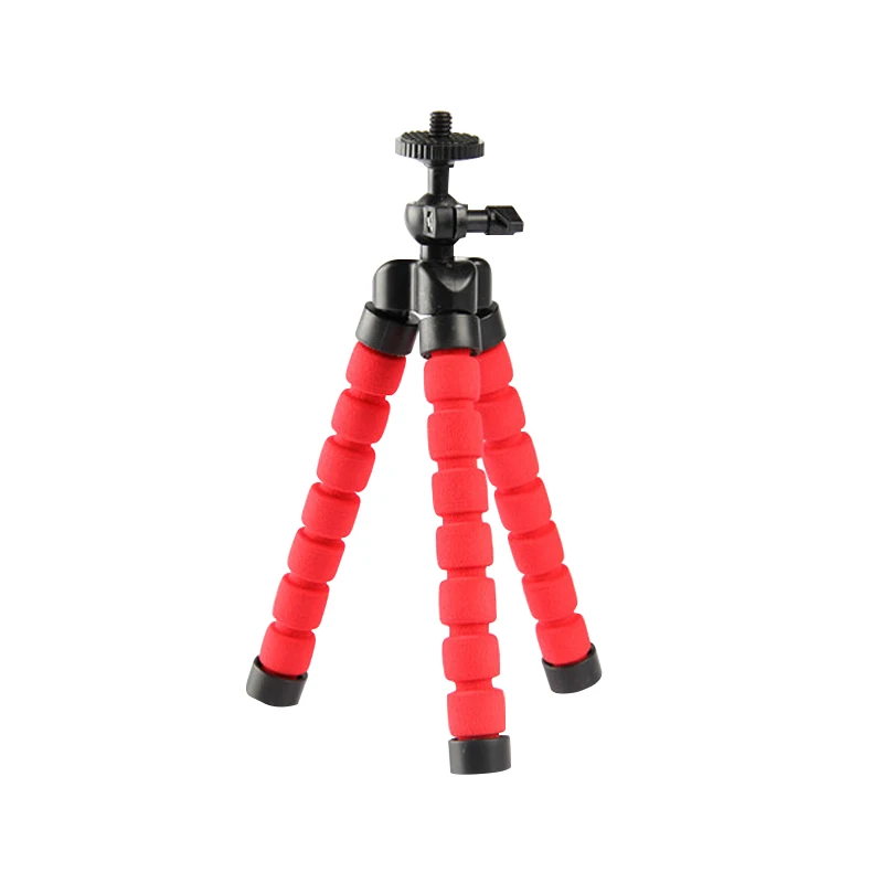 

Universal Portable Adjustable Flexible Tripod with Angle Ball Head 1/4 Screw Mount for Smartphone Clip Camera DV Selfie Stick