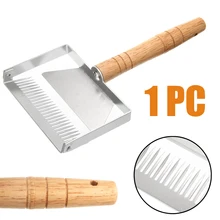 Новая вилка для меда, меда, гребень 25 см, нержавеющая сталь, вилка для меда, скребок, деревянная ручка для пчеловодства, сельскохозяйственные инструменты