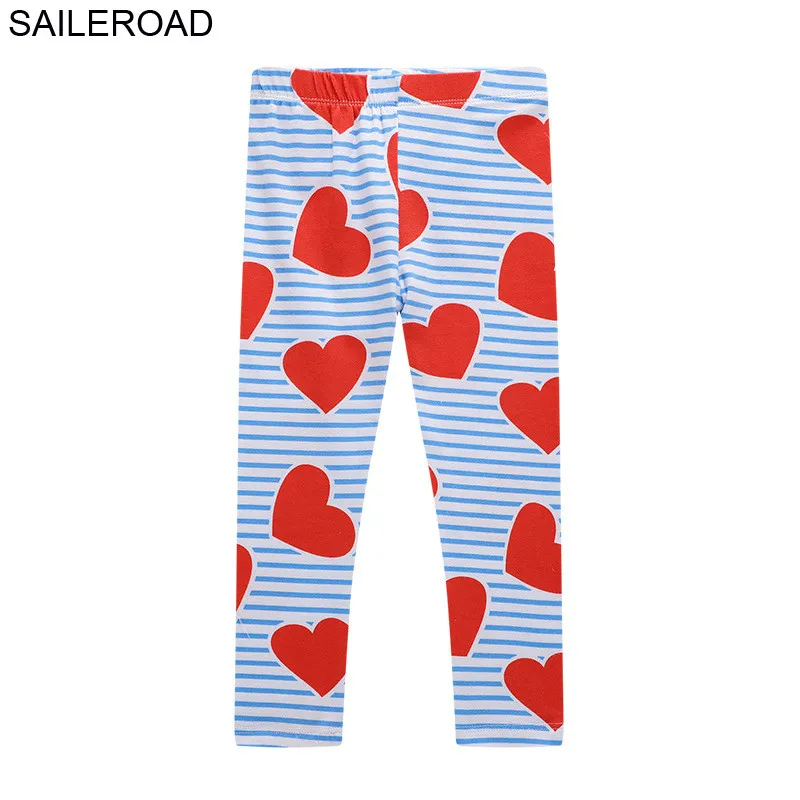 SAILEROAD Rainbow Pattern Детские леггинсы Хлопок Baby Girl леггинсы Детские брюки для детской одежды 7 лет детские брюки - Цвет: 1162 same picture