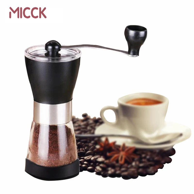 MICCK القهوة اليدوية طاحونة خام سيراميك القهوة اليد مطحنة Coffeeware القهوة الفاصوليا الفلفل مطحنة التوابل المحمولة طاحونة آلة