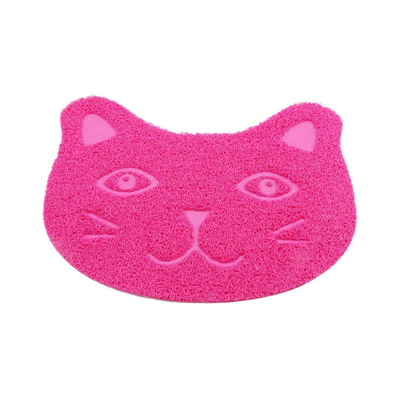 Cat Rose Коврик для еды для собак в форме лапы, коврик для кошачьего туалета, легкая миска для мытья, питьевая вода, товары для домашних животных - Цвет: Cat Rose
