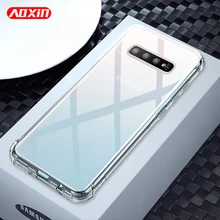 AOXIN 3D прозрачный чехол для телефона samsung Galaxy S10 S9 S8 Plus S10e S7 edge чехол Прозрачный Мягкий ТПУ силиконовый чехол