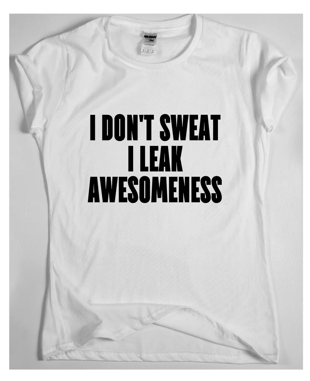 Я не пот я утечка awesomeness забавные Trainining Fiteness T коробка для рубашки тренажерный зал