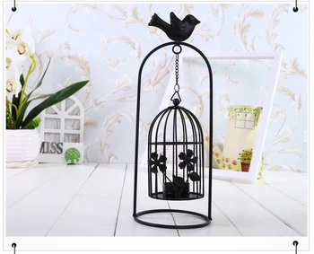 

Hanging Bird Cage Candle Tea Light Holder