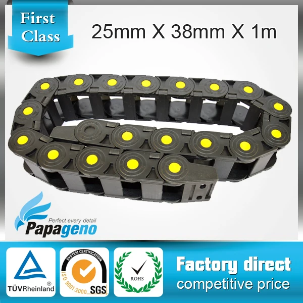25*38mm 1 meter open type cnc wiring chain with end connectors for CNC machine tools | Обустройство дома