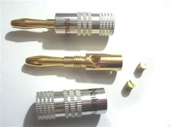 

10 pcs Nakamichi Speaker banana plug Audio Jack connector Gold plated BS