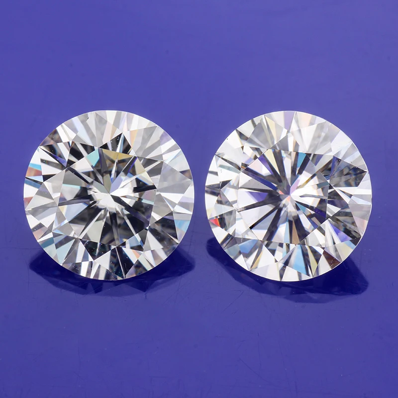 Moissanite GH около белого цвета 4 0 мм круглые бриллиантовые огранки драгоценные камни