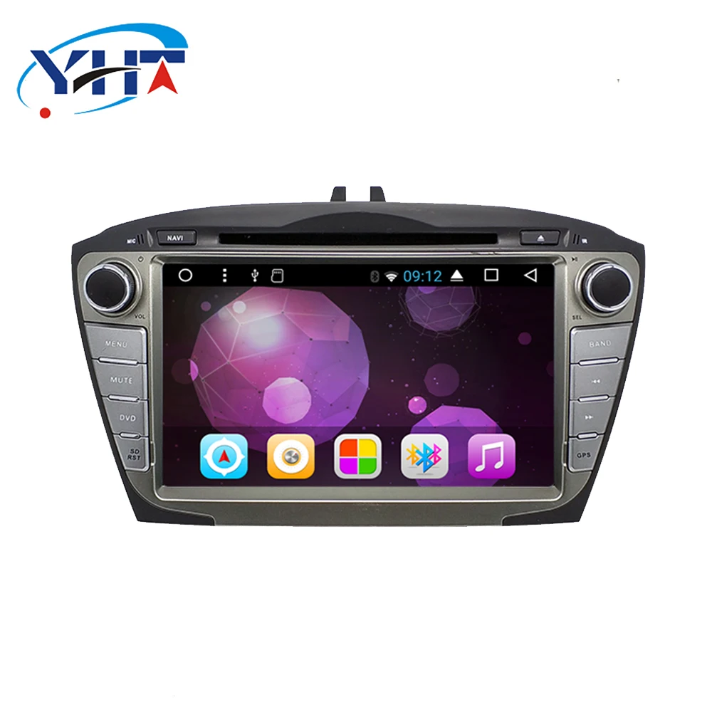 Flash Deal 2din 8" Quad-Core 1+16GB Android 8.1 Car Radio DVD Player with Capacitive Touch Screen MirrorLink for Hyundai Tucson 2009-2015 1