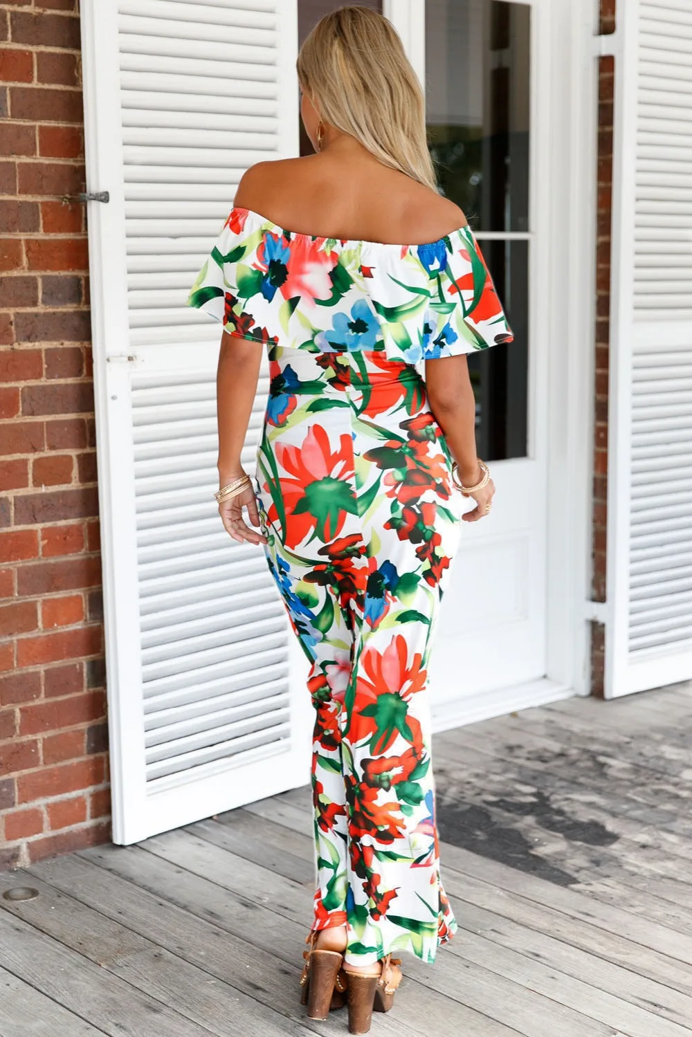 Chinese-Painting-Floral-Print-Off-the-shoulder-Maxi-Dress-LC61189-7-10