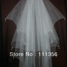 Свадебные вуали Свадебные аксессуары Фата с бисером Свадебные вуали белый