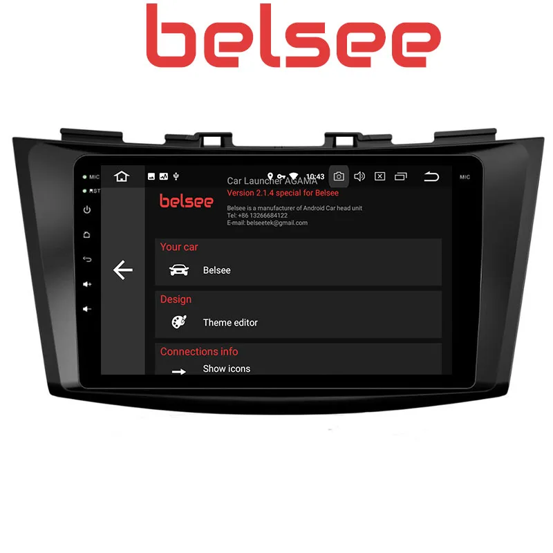 Belsee Android 8,0 стерео радио gps-навигатор Мультимедиа Стерео автомагнитолы для Suzuki Swift Ertiga 2011 2012 2013