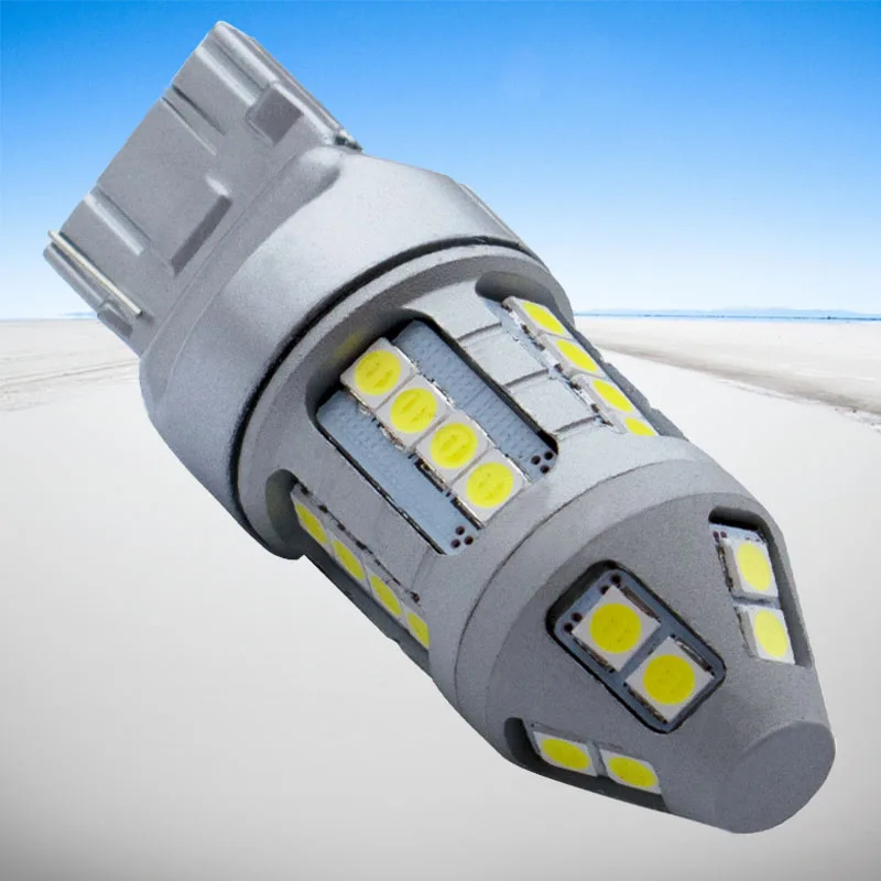 T20 7440 W21W WY21W супер яркий 30 светодиодный 3030 SMD Автомобильный задний фонарь