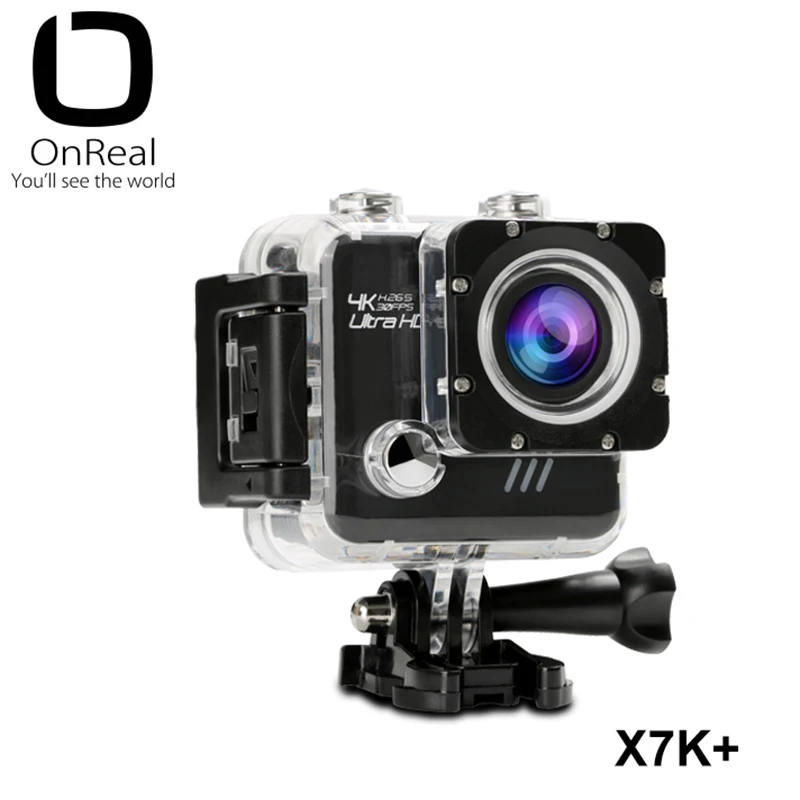 Настоящая Спортивная камера 4 K OnReal X7K + 2 0 ''экран 16 M пикселей изображения k экшн