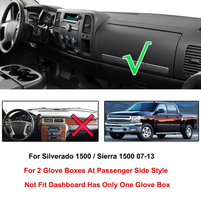 For Chevrolet Tahoe Suburban Avalanche Silverado 1500 Sierra 1500 1999 -  2006 Dash Cover Mat Dashmat Black Dashboard Pad Carpet - AliExpress