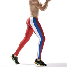 Для Мужчин's спортивные Штаны тренажерный зал Фитнес узкие длинные брюки Тонкий Встроенная Запуск пот Штаны Fast Dry нейлон Мужской Бодибилдинг Брюки